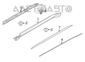 Threshold bracket left BMW X5 E70 07-13