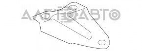 Towing bracket rear right Toyota Highlander 08-13