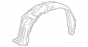 Front right fender liner for Lexus NX300 NX300h 18-19