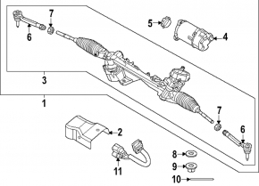 Power steering rack Kia K5 21-26 2.5T
