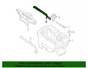 Jack handle VW Golf 15-21