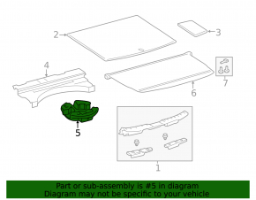 Foam plastic for tools Toyota Rav4 19-