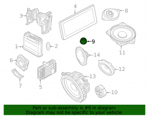 Speaker rear left Mini Cooper F56 3d 14-
