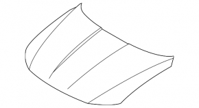 The bare hood of a Hyundai Tucson 2022-25