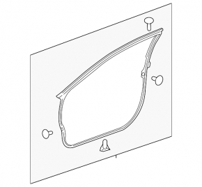 Lexus ES 19-25 front left door seal