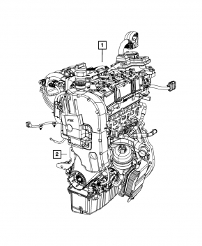 Fiat 500L 14- 1.4T MultiAir Turbo EAM Engine