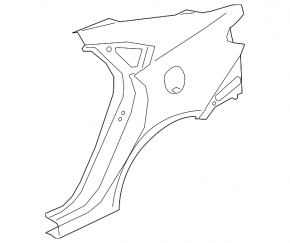 Quarter wing rear right Kia Forte 19-24 4d