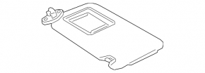 Left visor Toyota Rav4 13-18 ser