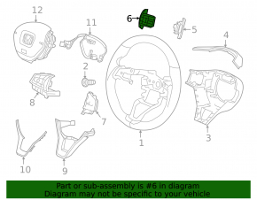 Left steering column paddle Honda Insight 19-22