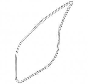 Front left door seal Kia Sorento 16-20