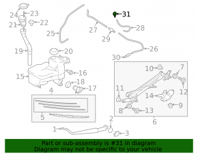 Subaru Forester 25-26 Windshield Washer Nozzles
