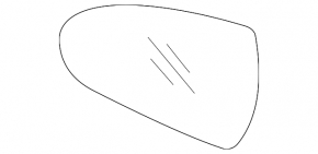 Right mirror element Hyundai Ioniq 17-22 heated, BSM