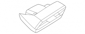 Front panel air duct deflector, driver's left, Audi A3 22-26