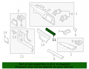 Hyundai Sonata 15-17 Clock Panel Without Radio Control
