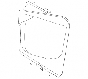Intercooler deflector right front Porsche Macan 15-18 3.0T, 3.6T