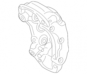 Front right support Porsche Macan 15-18 red