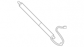 Left tailgate shock absorber for Porsche Cayenne 19-24 Coupe