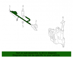 Mercedes W164 ML Headlight Washer Tube