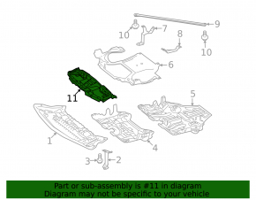 Upper radiator deflector Mercedes W212 10-13