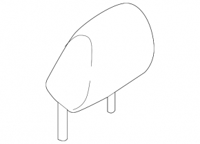 Front left headrest Mazda 3 19-22 black leather, Japan built