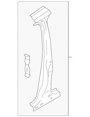 Body pillar central left Ford C-max MK2 13-18 sawed off
