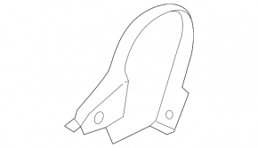 Lincoln MKZ 17 right driver's seat side trim panel - black