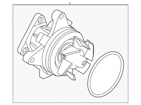 Water pump Land Rover Range Rover Evoque 12-17 2.0