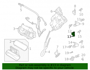 Door hinge lower front left Volkswagen ID.4 21-23