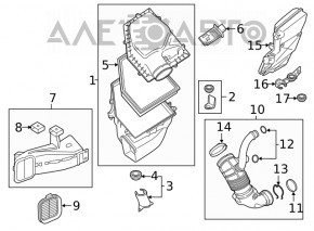 BMW X5 G05 19-23 3.0T air resonator mount broken