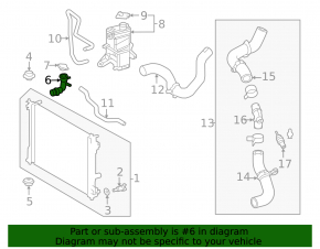 Radiator neck Lexus RX350 RX500h 23-26 Canada built