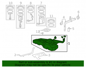 Honda Accord 17 hybrid fuel tank