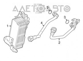 Automatic transmission cooler BMW X3 G01 18-19 2.0T