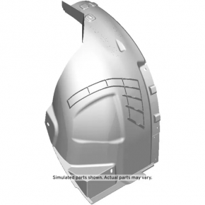 Front right rear fender liner Chevrolet Volt 11-15 cracks
