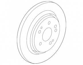 Brake disc rear right Acura TLX 15-