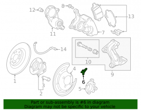 ABS sensor rear left Chevrolet Bolt EUV 22-23