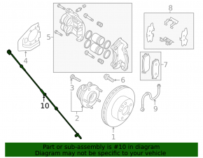 Front right ABS sensor for Nissan Pathfinder 13-20