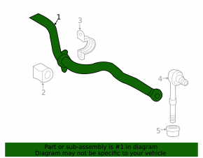 Rear stabilizer bar for Toyota Rav4 13-18