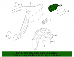 BMW 3 G20 21-25 Plug-in Fuel Filler Door Housing with Lock