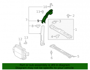 TV bracket, right eyelash, Toyota RAV4 Prime 21-24 JP built