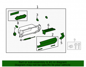 Glove box, glove compartment Lexus IS 14-20 black