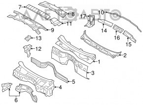 BMW 335i e92 07-13 cabin filter housing assembly