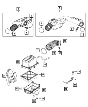 Temperature sensor in the heater Jeep Grand Cherokee WK2 14-21 type 2