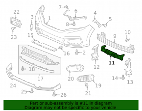 Honda Fit 2018-20 15-20 Front Bumper Absorber