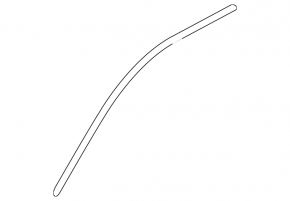 Upper front right door molding for Acura MDX 07-09 black