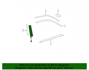 Rear left side door trim for Toyota Camry v40 07-11