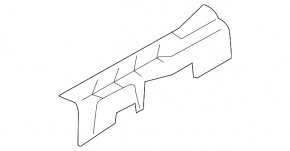 Door sill trim front right Mitsubishi Outlander Sport ASX 10 - black, worn
