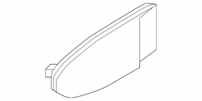 Nissan Leaf 13-17 black inner front left door handle
