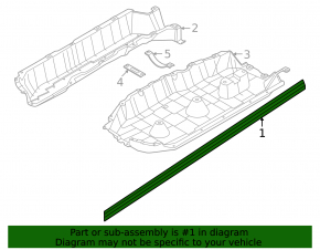 Left threshold seal Nissan Murano 25-26