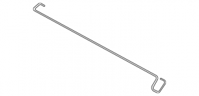 Right trunk lid hinge torsion bar for Kia K5 21-24 for trunk light and spoiler