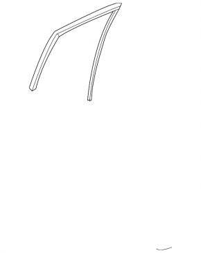 Rear left glass seal Nissan Versa 12-19 usa